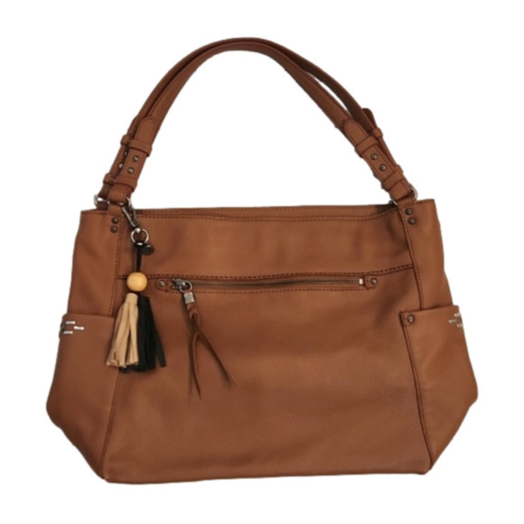 The Sak Handbags - Womens like new The Sak La Mesa Tobacco leather shoulder bag.